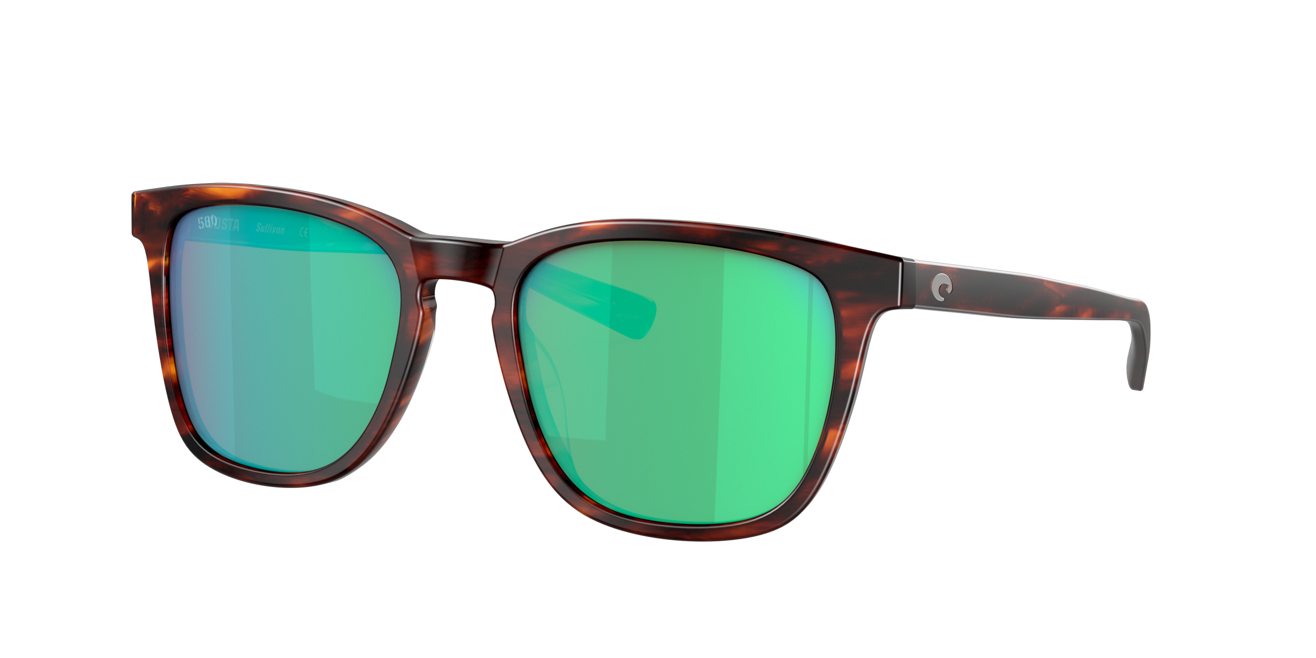 Sullivan Polarized Sunglasses in Green Mirror