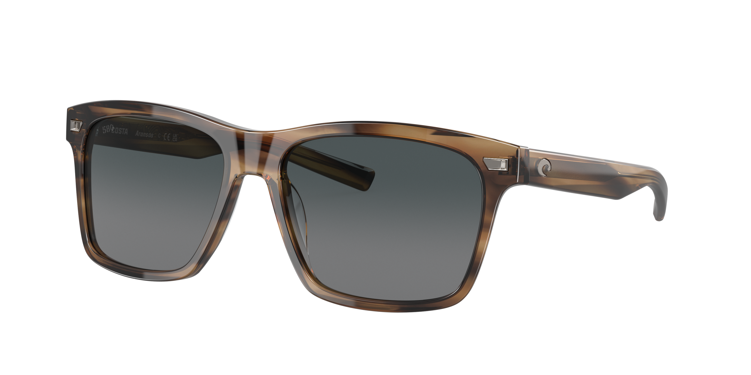 Aransas Polarized Sunglasses in Gray Gradient