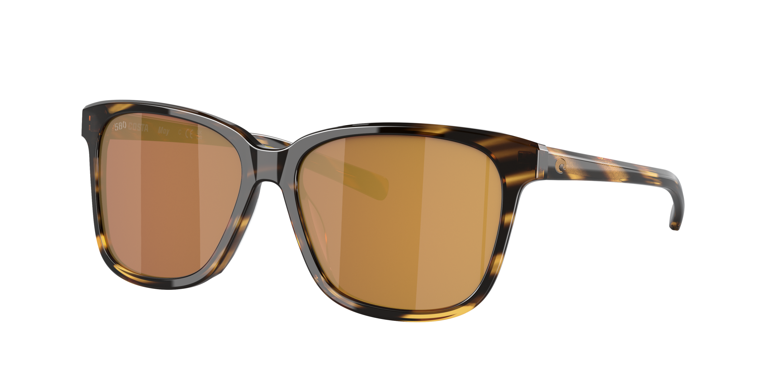 May Polarized Sunglasses in Gold Mirror