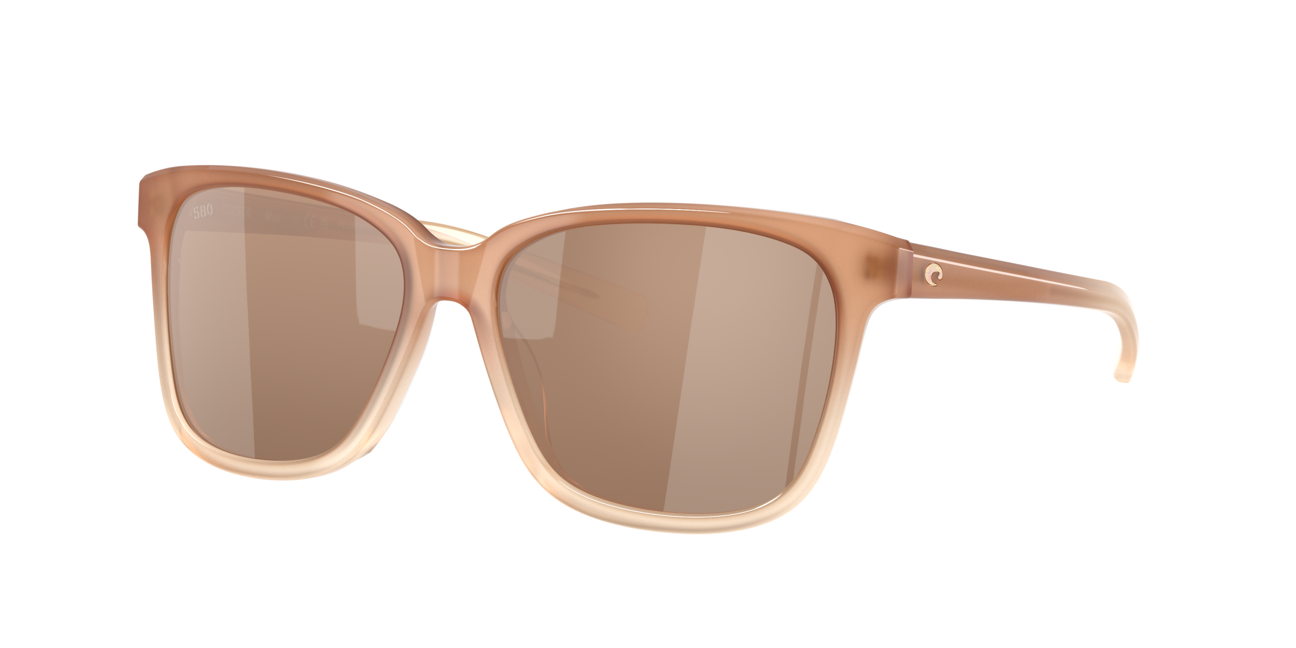 May Polarized Sunglasses in Copper Silver Mirror