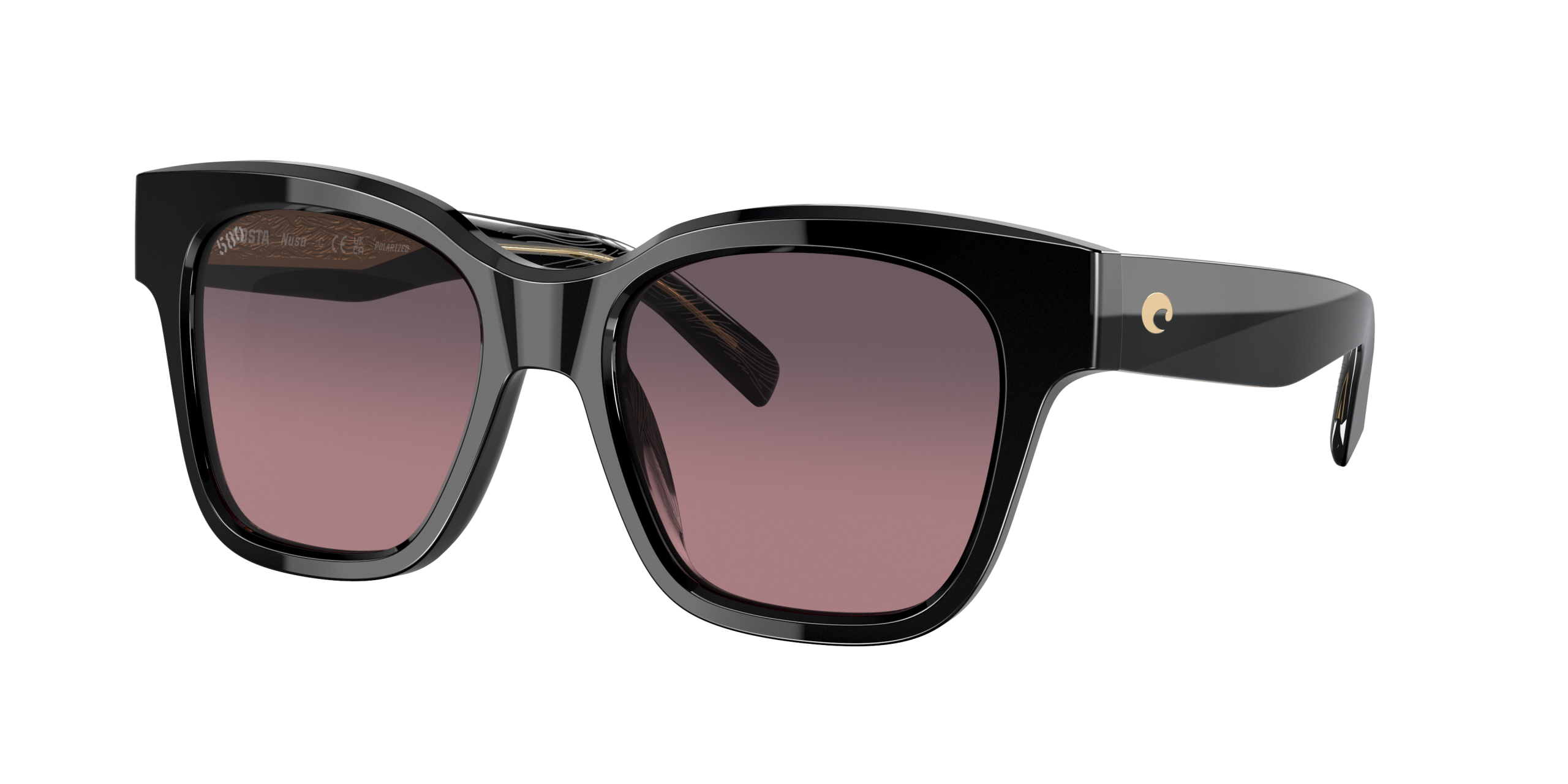 Nusa Polarized Sunglasses in Rose Gradient