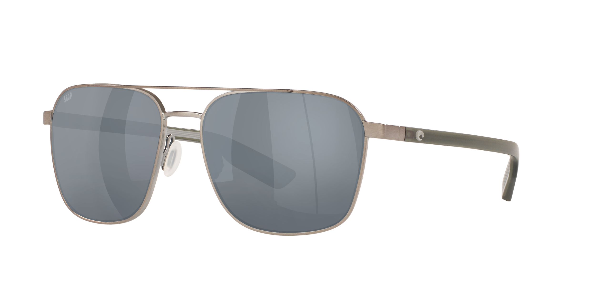 Wader Polarized Sunglasses in Gray Silver Mirror
