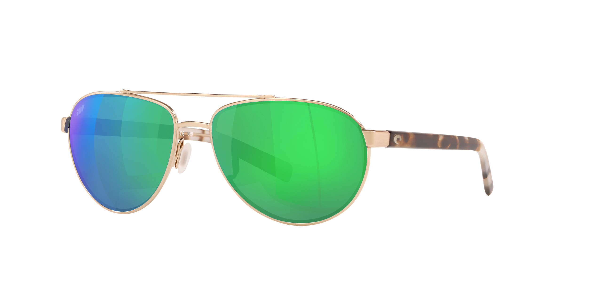 Fernandina Polarized Sunglasses in Green Mirror