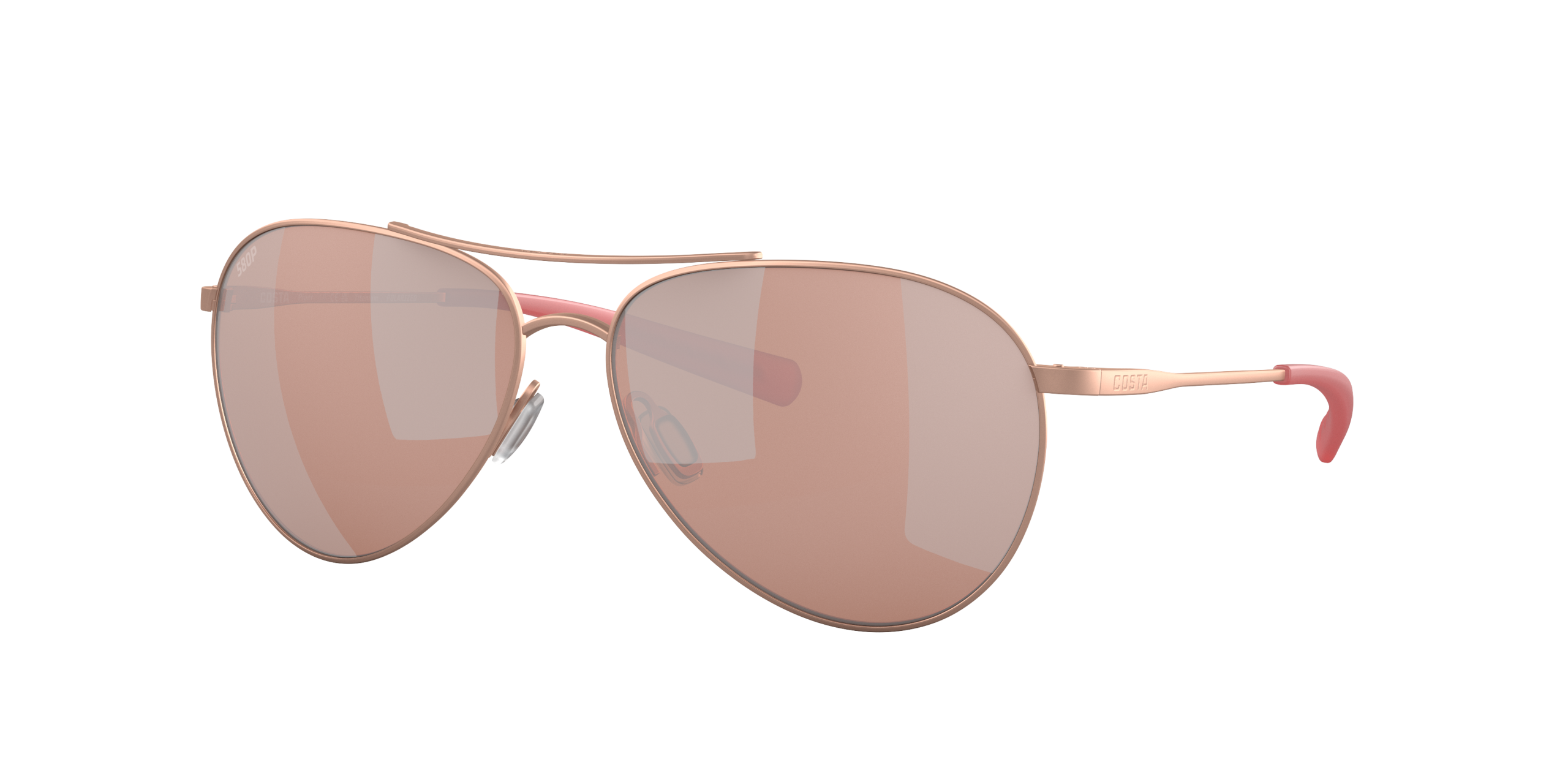 Piper Polarized Sunglasses in Copper Silver Mirror