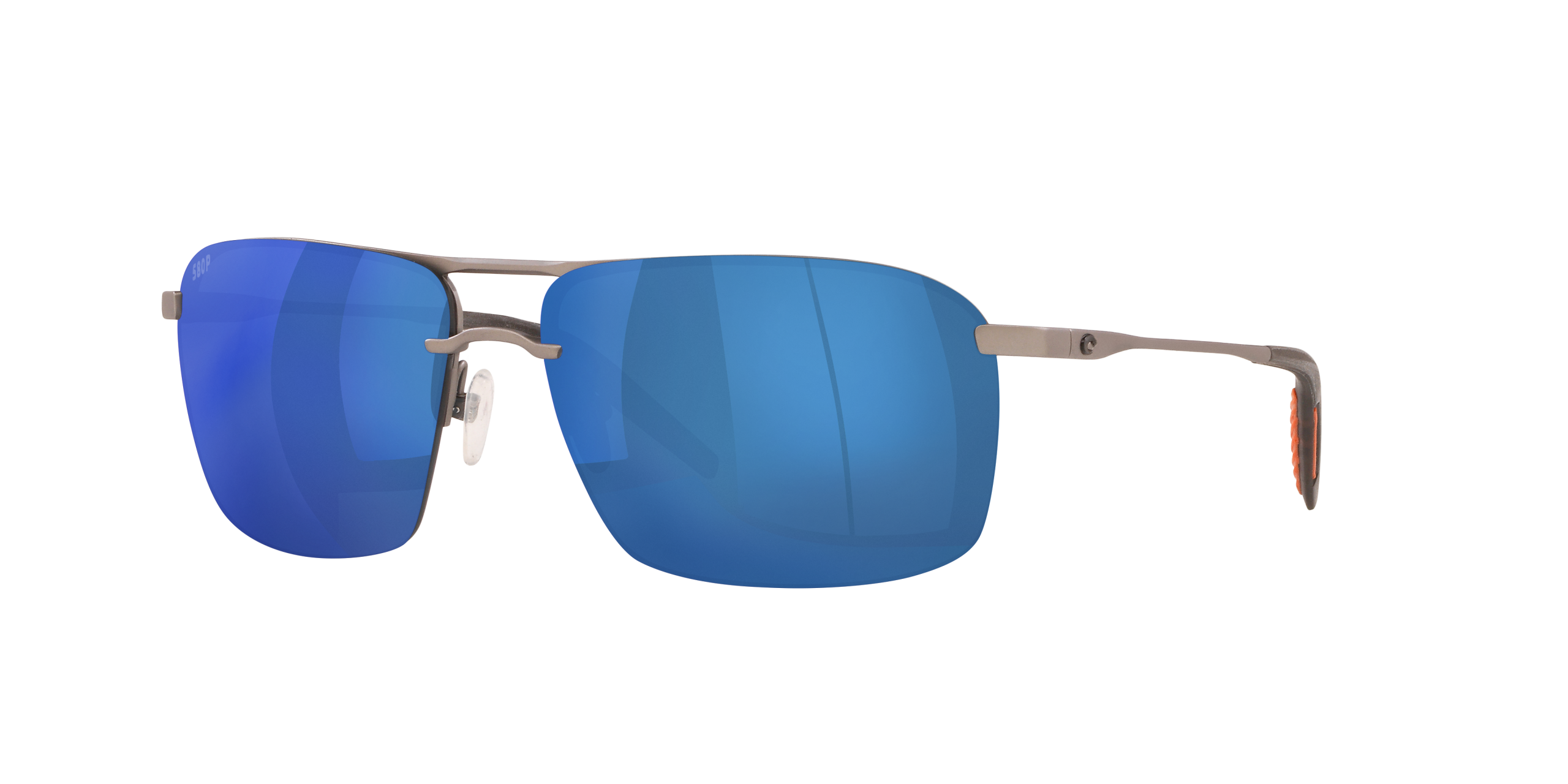 Skimmer Polarized Sunglasses in Blue Mirror