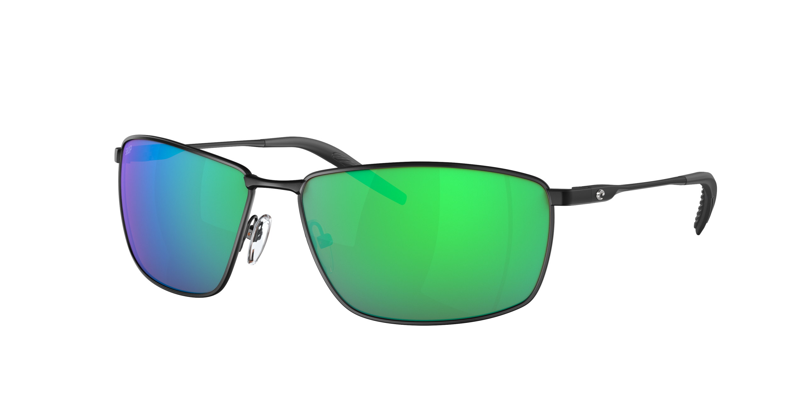 Turret Polarized Sunglasses in Green Mirror