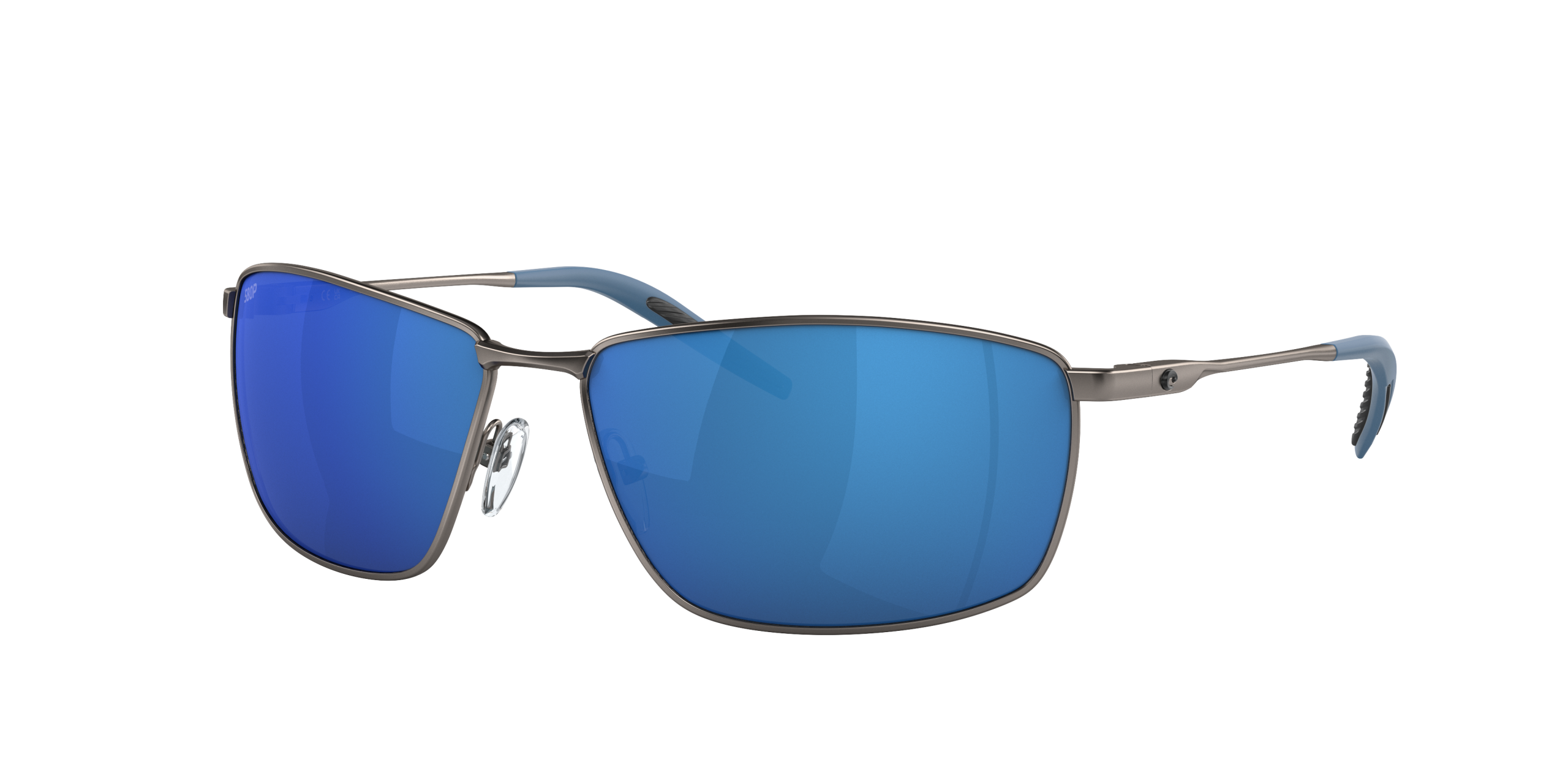 Turret Polarized Sunglasses in Blue Mirror