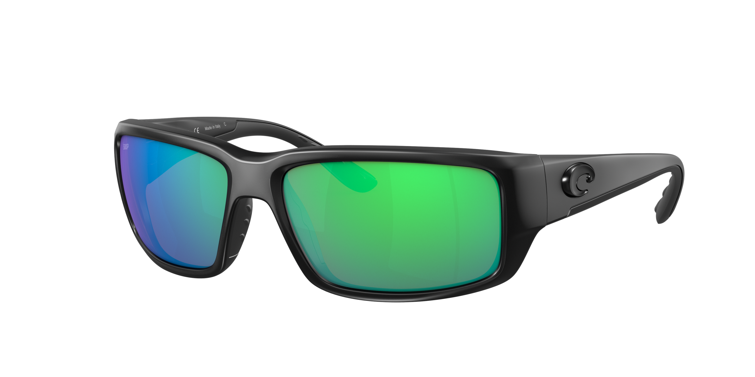 Fantail Polarized Sunglasses in Green Mirror