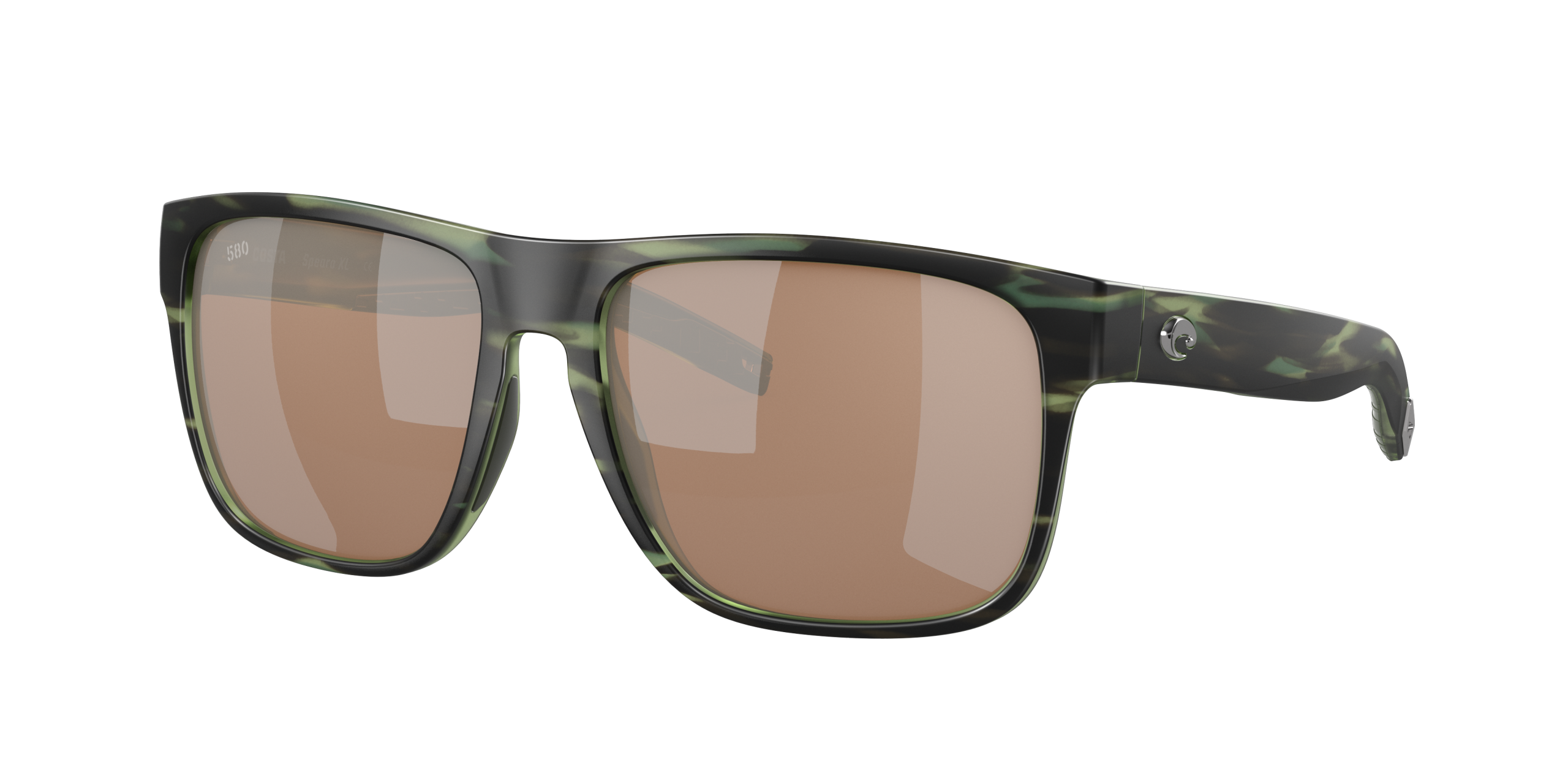 Spearo XL Polarized Sunglasses in Copper Silver Mirror