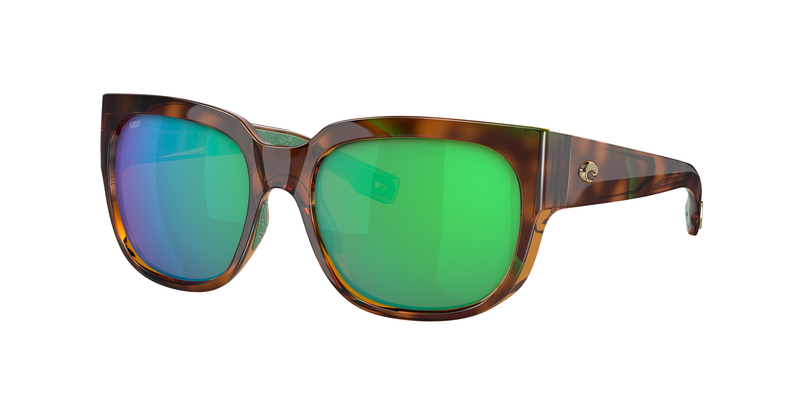 Waterwoman Polarized Sunglasses in Green Mirror