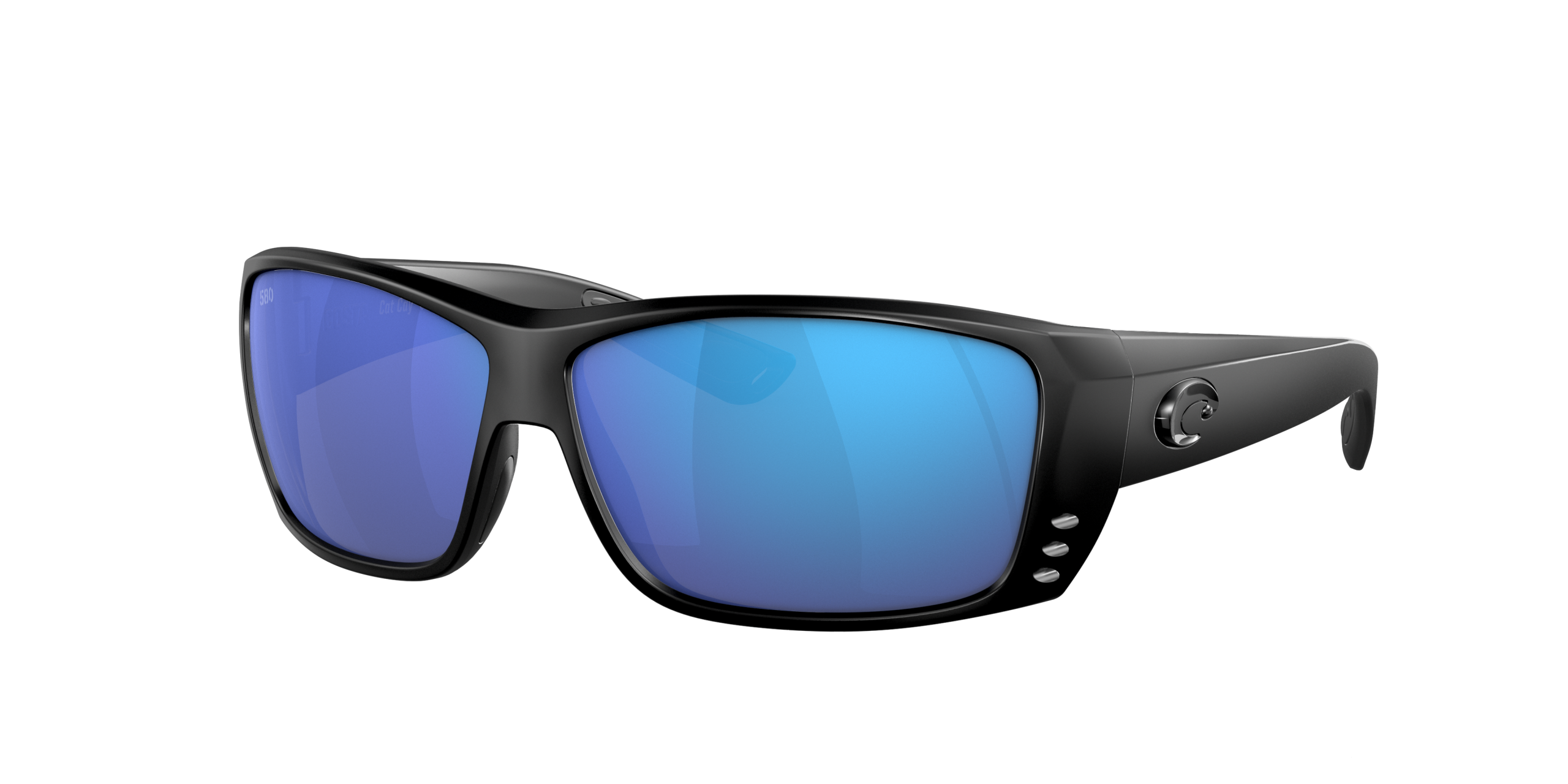 Cat Cay Polarized Sunglasses in Blue Mirror