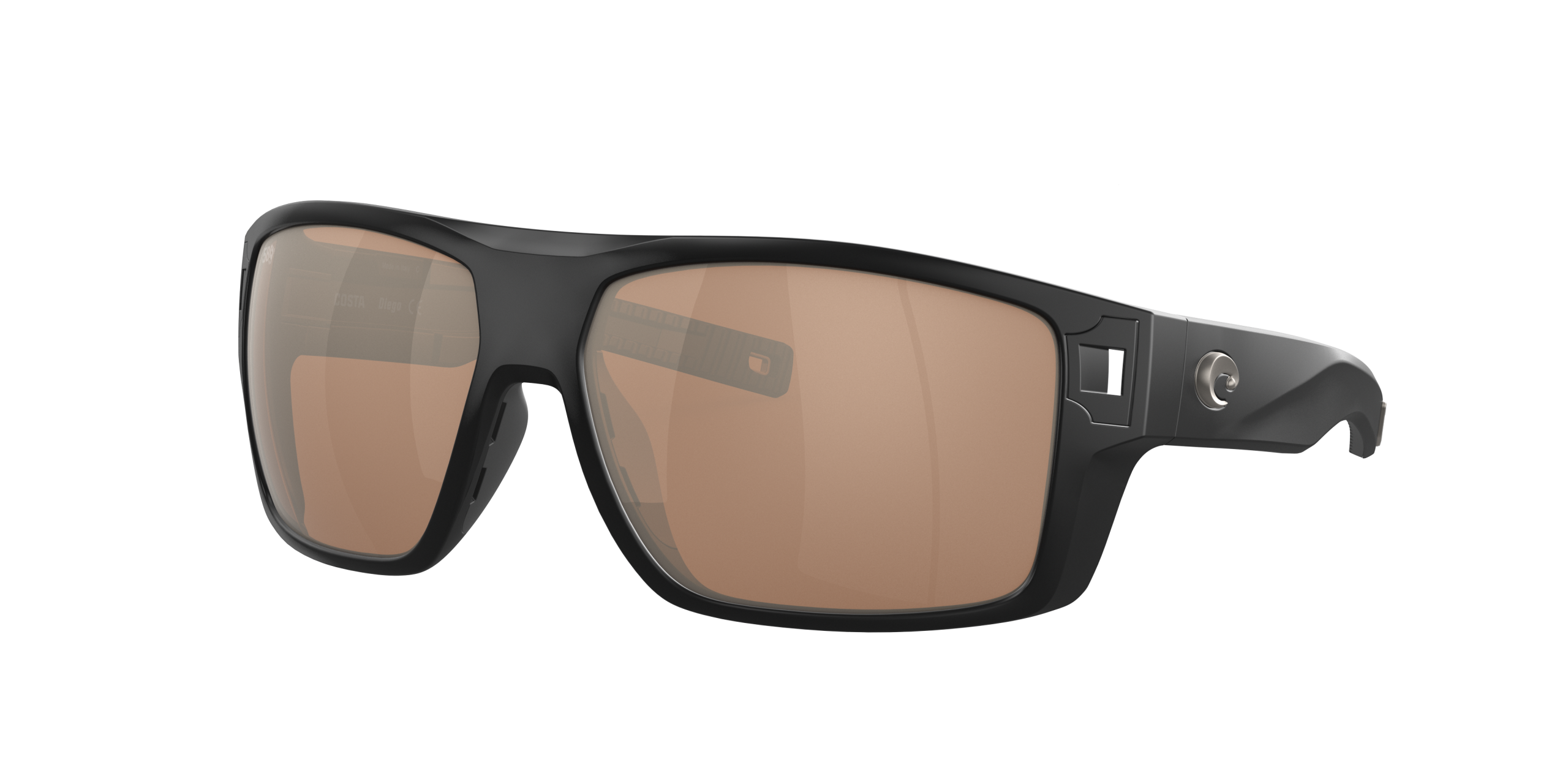 Diego Polarized Sunglasses in Copper Silver Mirror