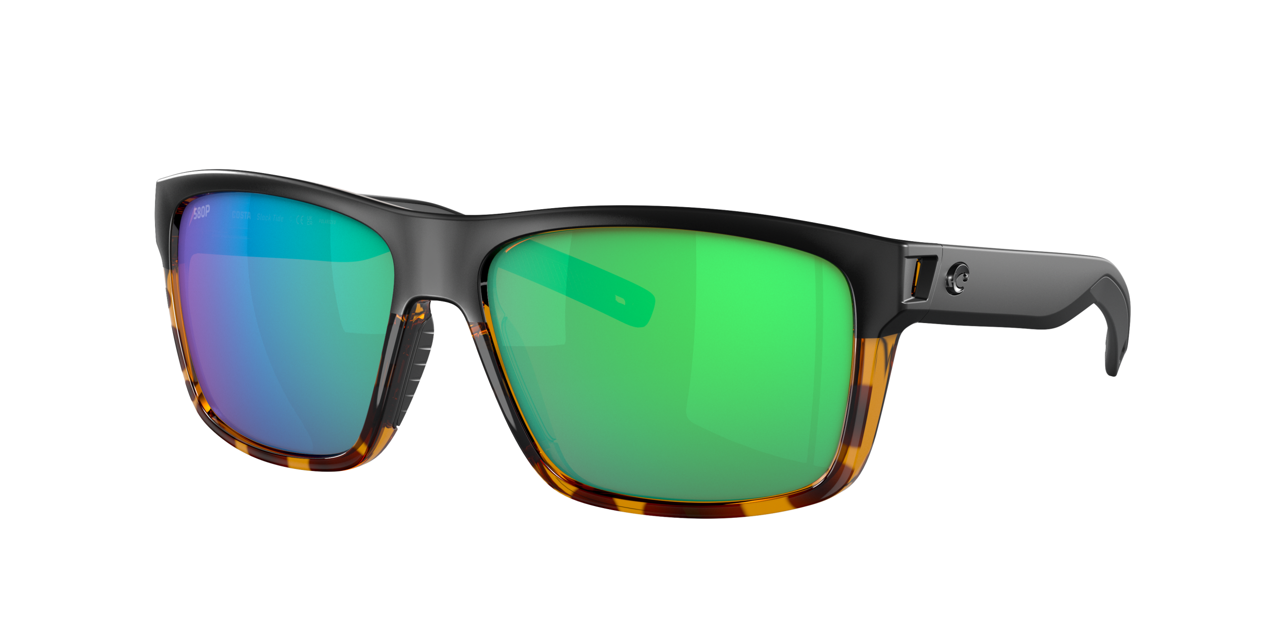 Slack Tide Polarized Sunglasses in Green Mirror