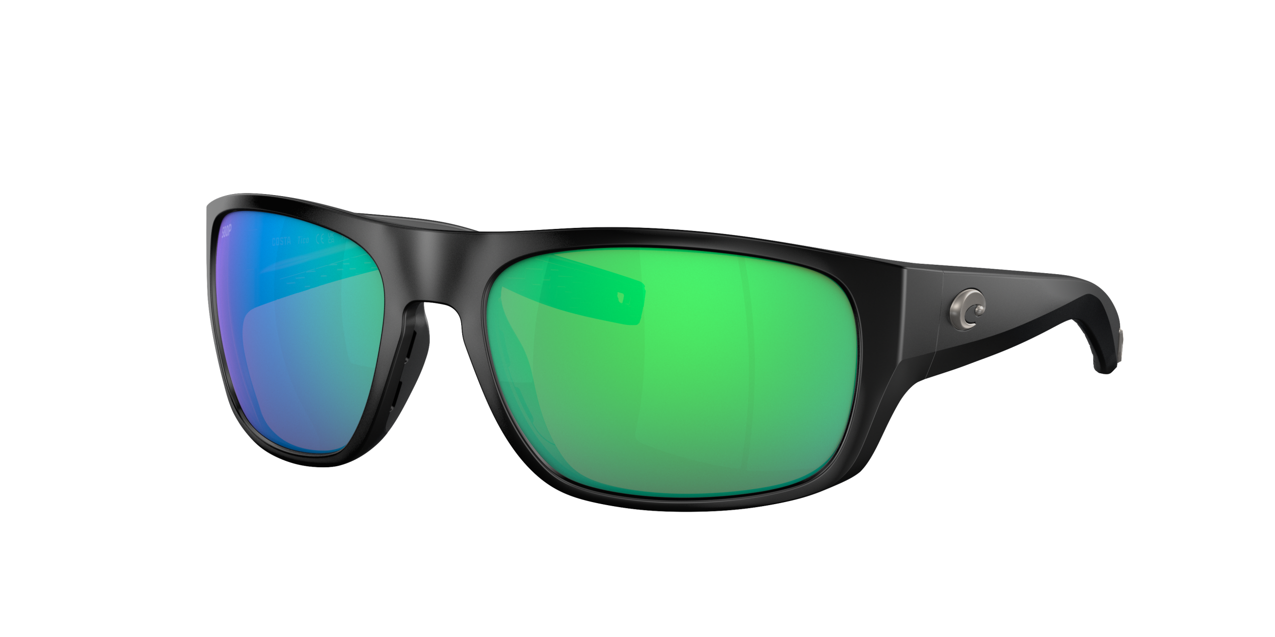 Tico Polarized Sunglasses in Green Mirror