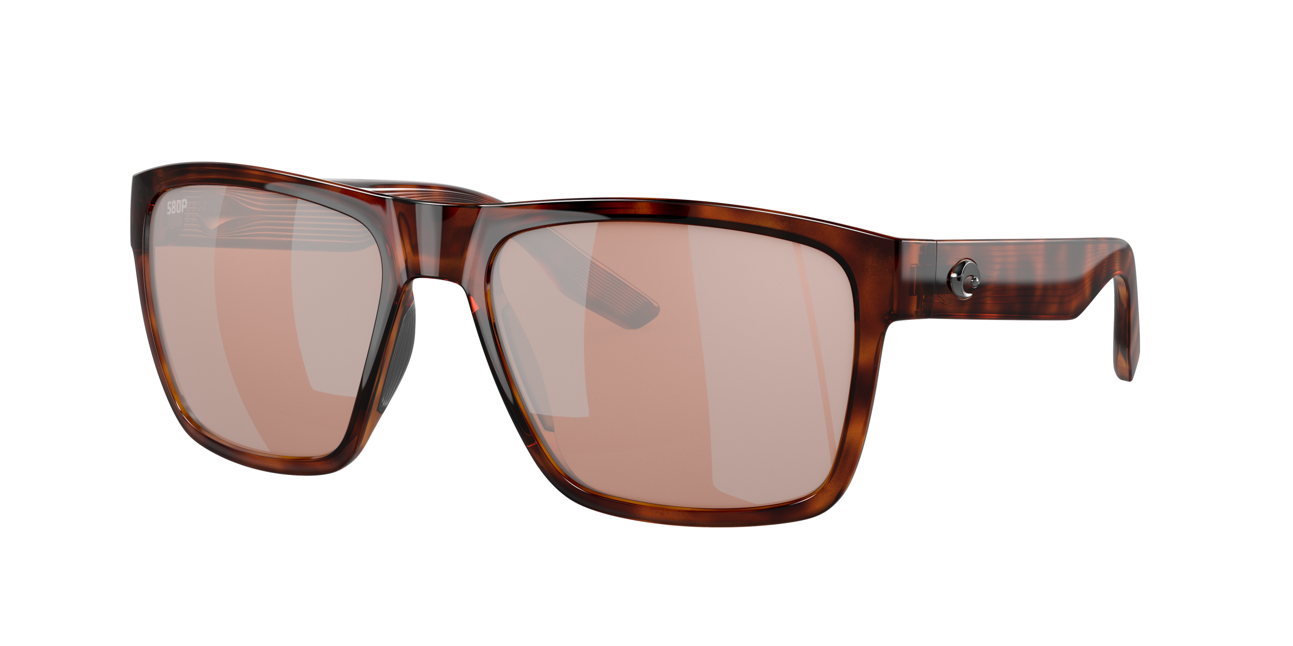 Paunch XL Polarized Sunglasses in Copper Silver Mirror