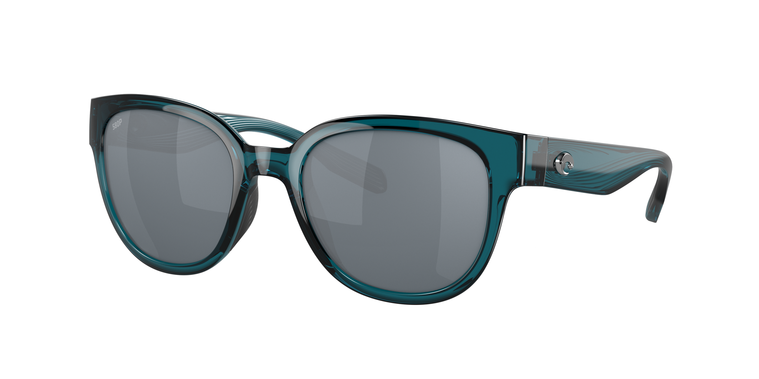 Salina Polarized Sunglasses in Gray Silver Mirror