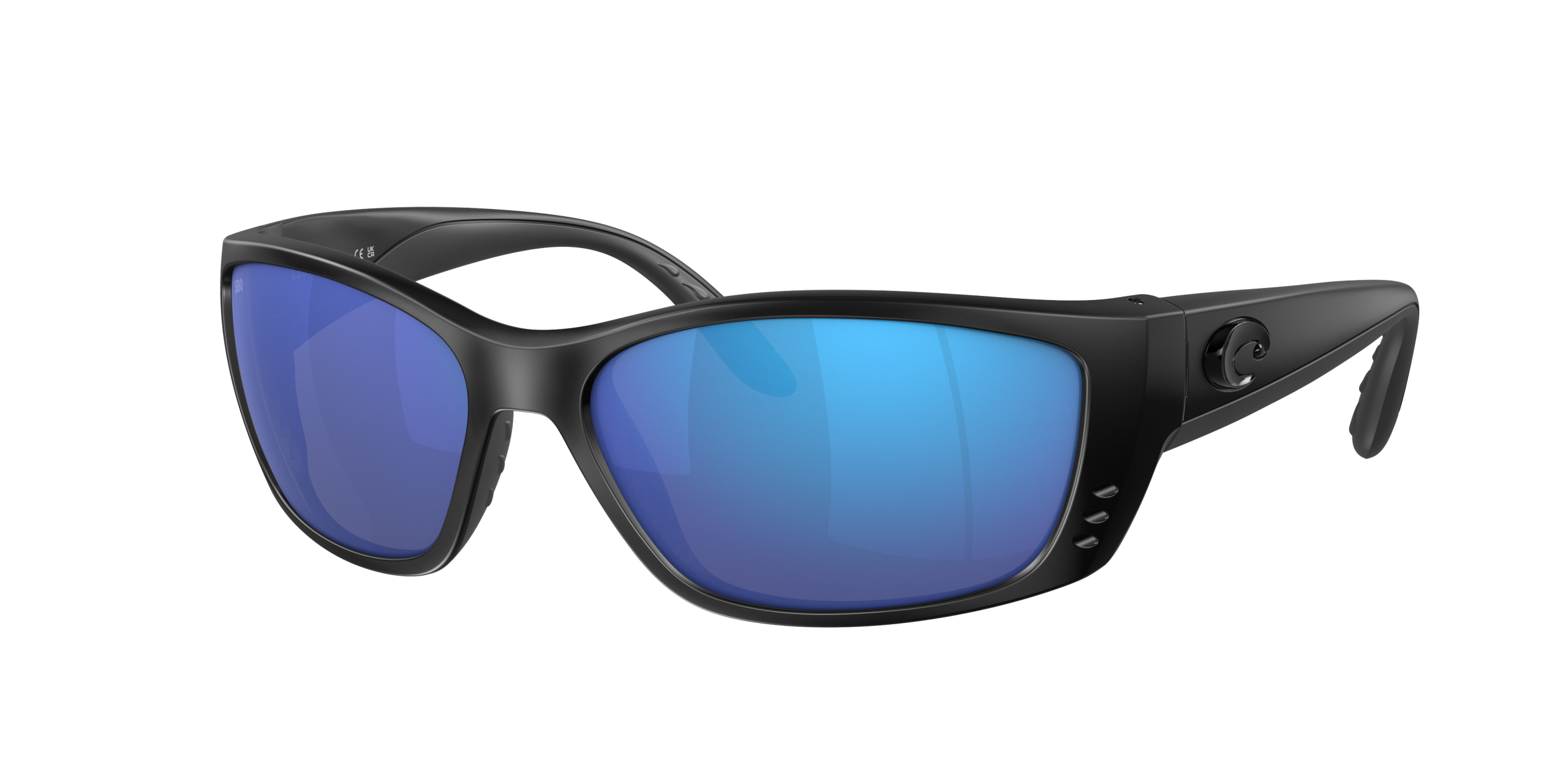 Fisch Polarized Sunglasses in Blue Mirror