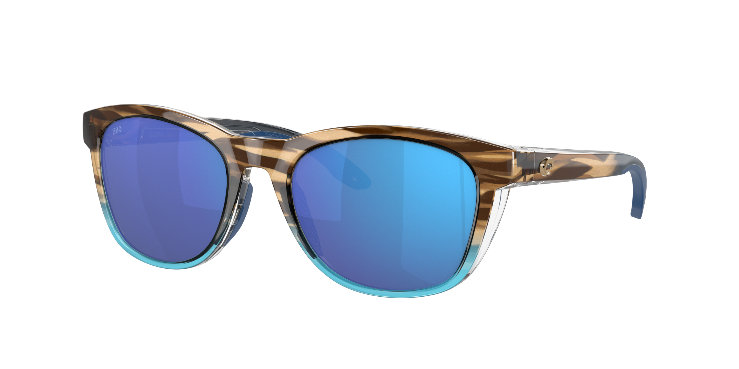 Aleta Polarized Sunglasses in Blue Mirror