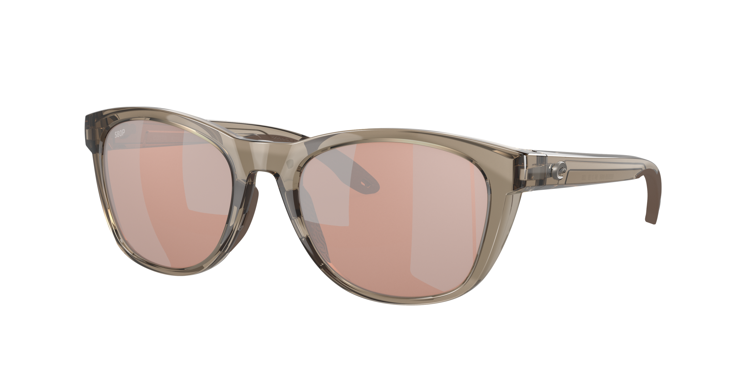 Aleta Polarized Sunglasses in Copper Silver Mirror