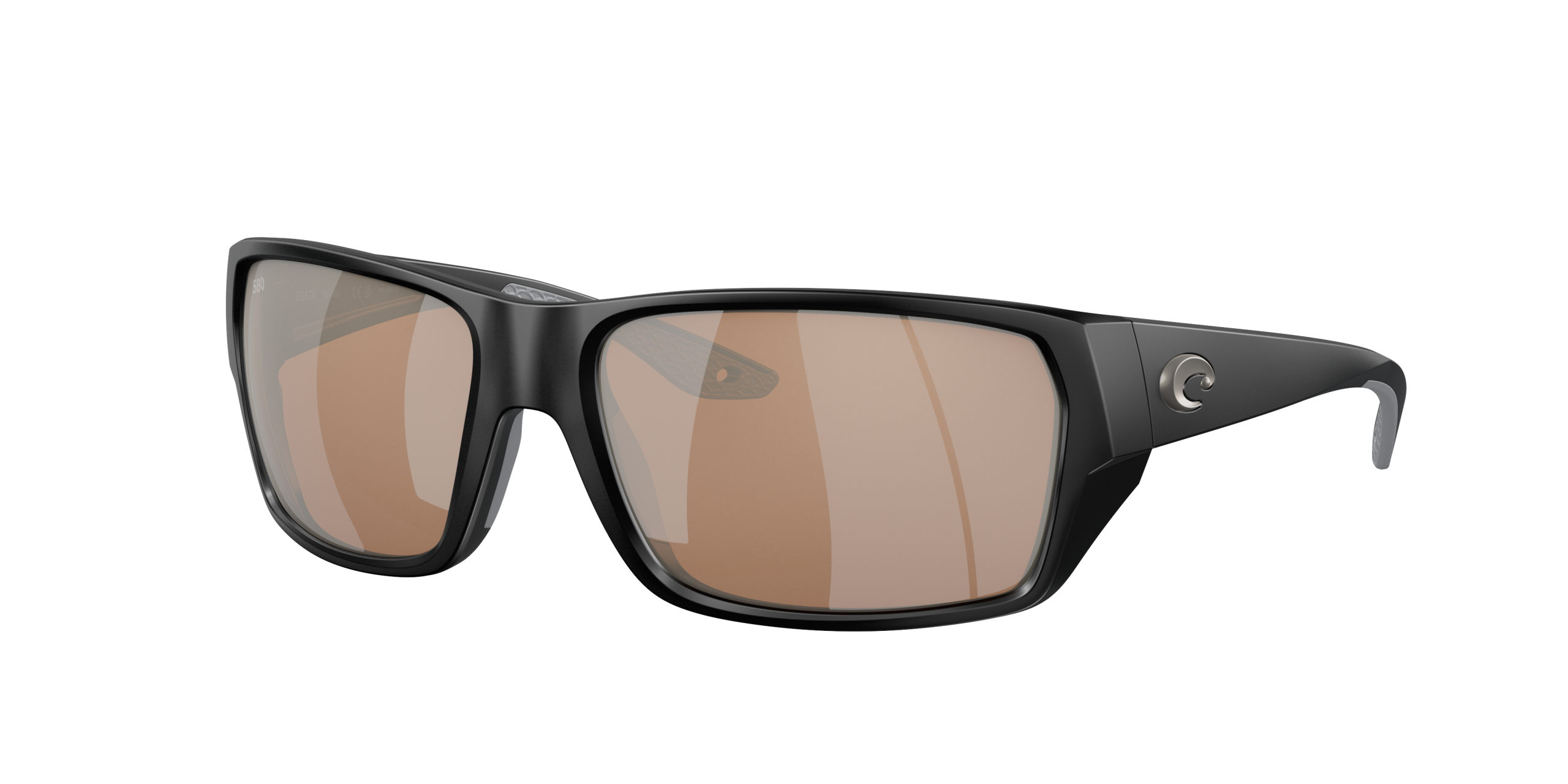 Tailfin Polarized Sunglasses in Copper Silver Mirror