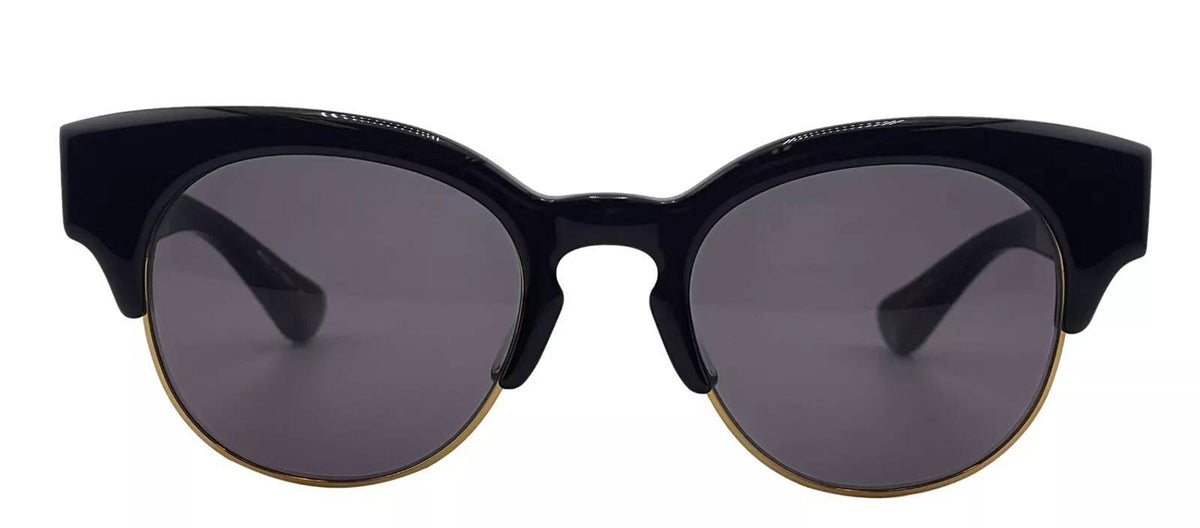 Dita LIBERTY BLK 18K GLD Round Sunglasses - Black