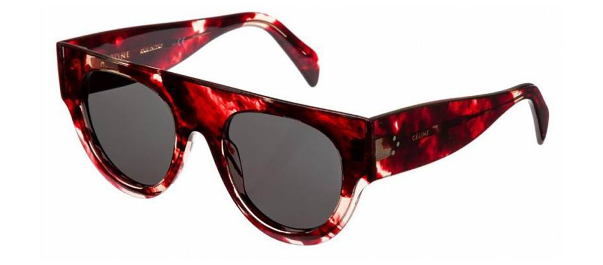 Celine CL40012I 54N Round Sunglasses - Havana