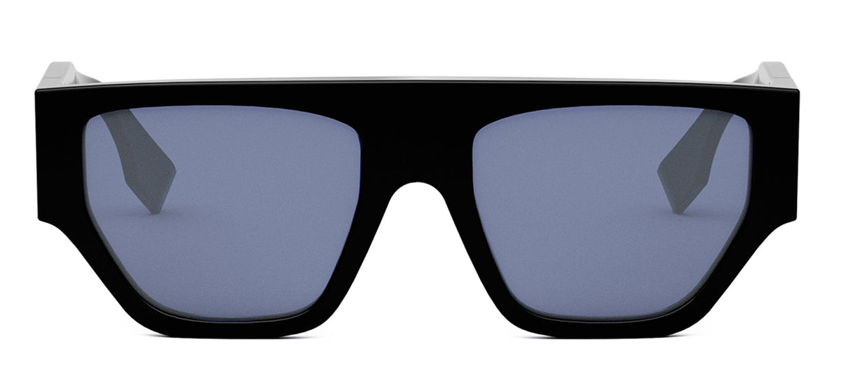Fendi O'Lock FE 40108 U 01V Flattop Sunglasses - Black