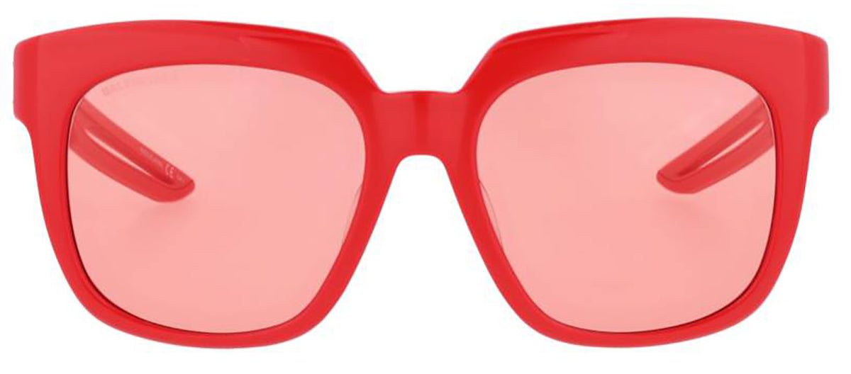 Balenciaga BB0025S 003 Oversized Square Sunglasses - Red