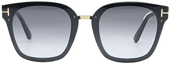 TOM FORD PHILIPPA 01B Square Sunglasses - Black