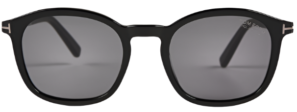 TOM FORD JAYSON 01D Square Polarized Sunglasses - Black