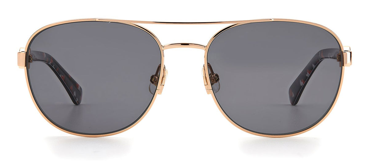 Kate Spade Raglan/G/S M9 0AU2 Aviator Polarized Sunglasses - Gold