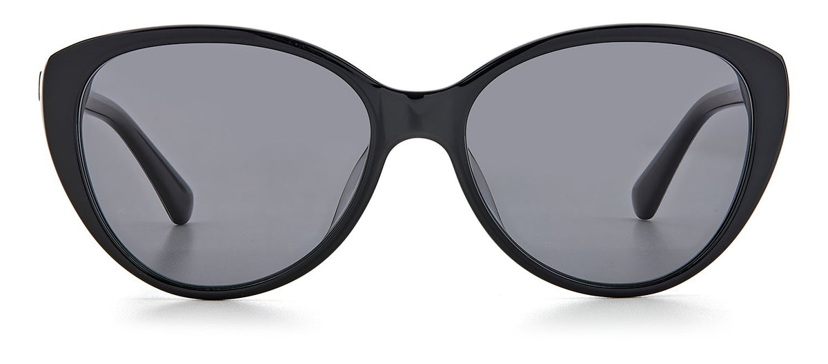 Kate Spade Visalia/G/S M9 07RM Wayfarer Polarized Sunglasses - Pattern Black