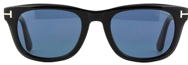 TOM FORD KENDEL 01M Square Polarized Sunglasses - Black