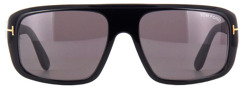 TOM FORD DUKE 01A Navigator Sunglasses - Shiny Black