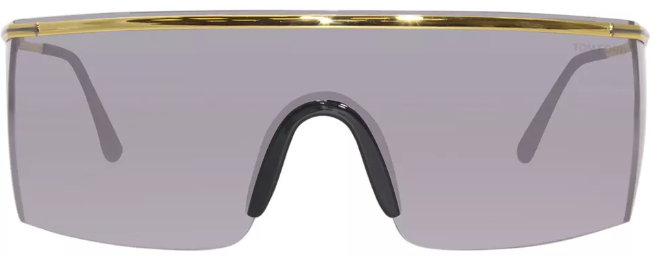 TOM FORD PAVLOS 30C Mask Sunglasses - Gold