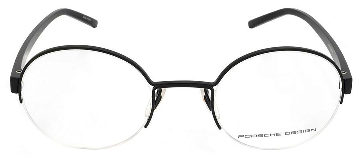 Porsche Design P8350-A Round Eyeglasses - Black