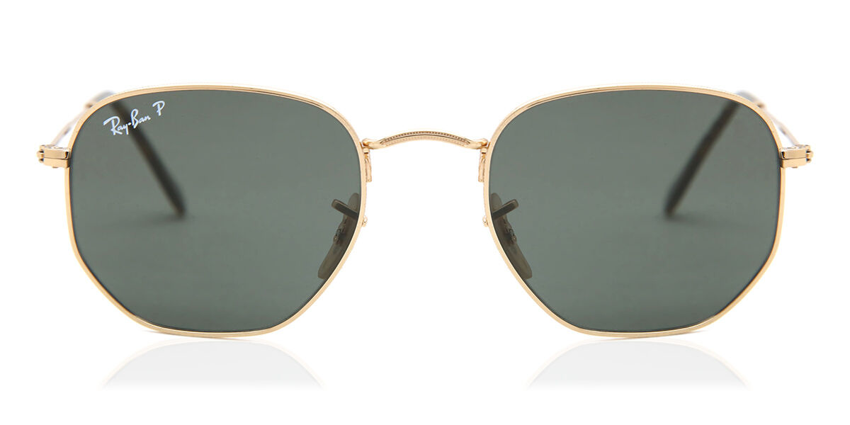 Ray-Ban RB3548N Hexagonal Metal Flat Lenses Polarized 001/58