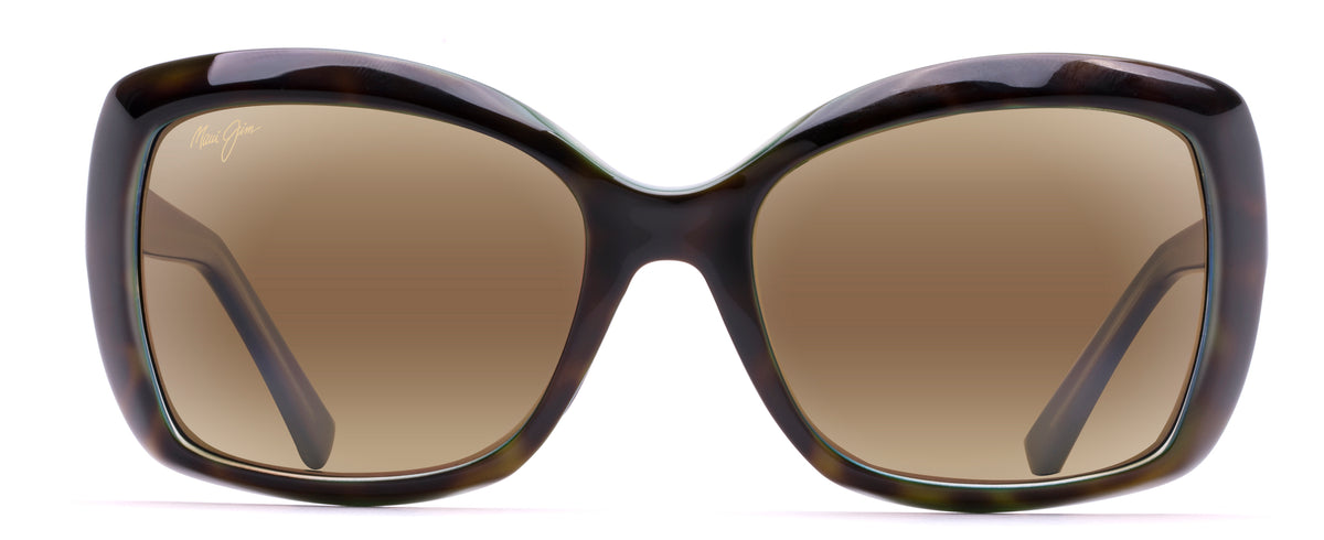 Maui Jim Orchid Polarized Rectangle Sunglasses - Tort/Havana
