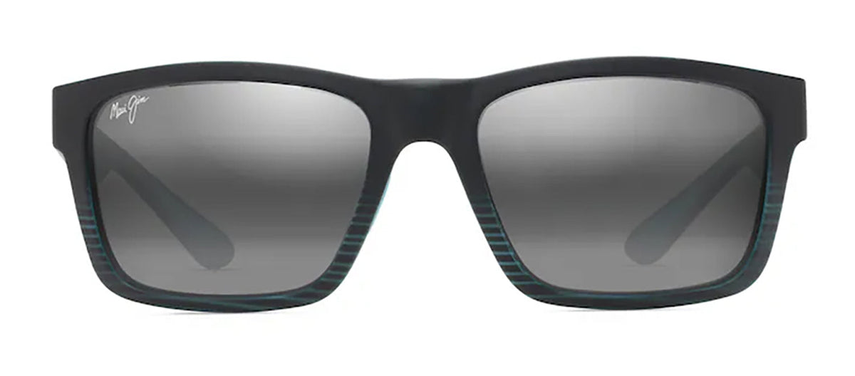Maui Jim THE FLATS MJ 897-02 Square Polarized Sunglasses - Black
