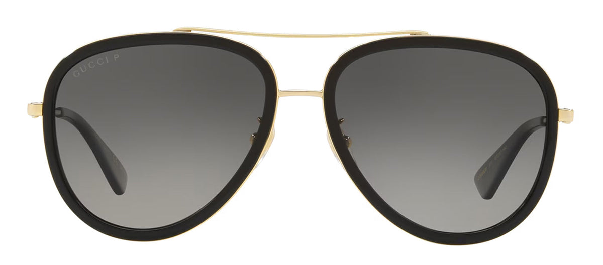 GUCCI GG0062S 011 Aviator Polarized Sunglasses - Black