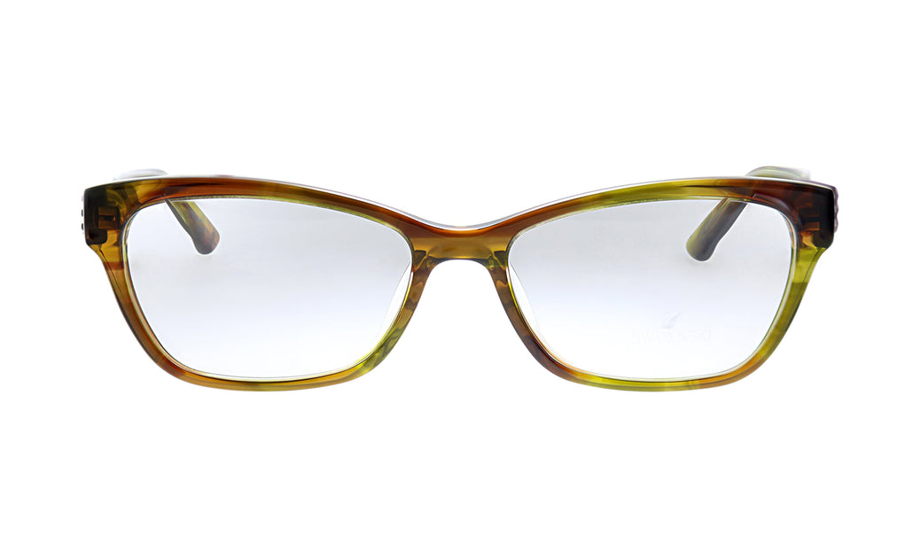 Swarovski SK 4033 Square Eyeglasses - Light Tortoise