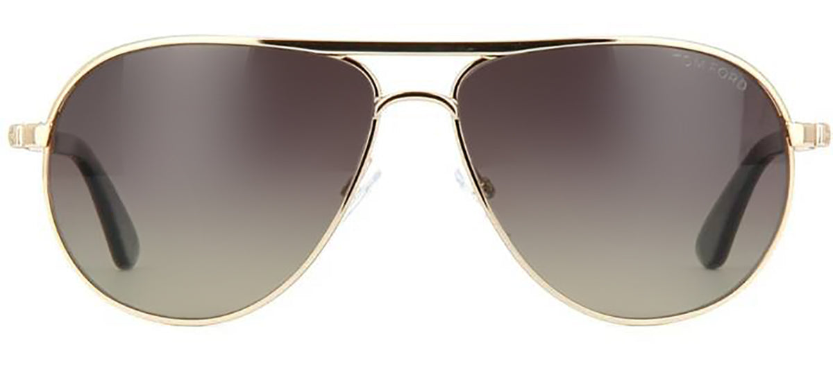 TOM FORD MARKO 28D Aviator Polarized Sunglasses - Gold
