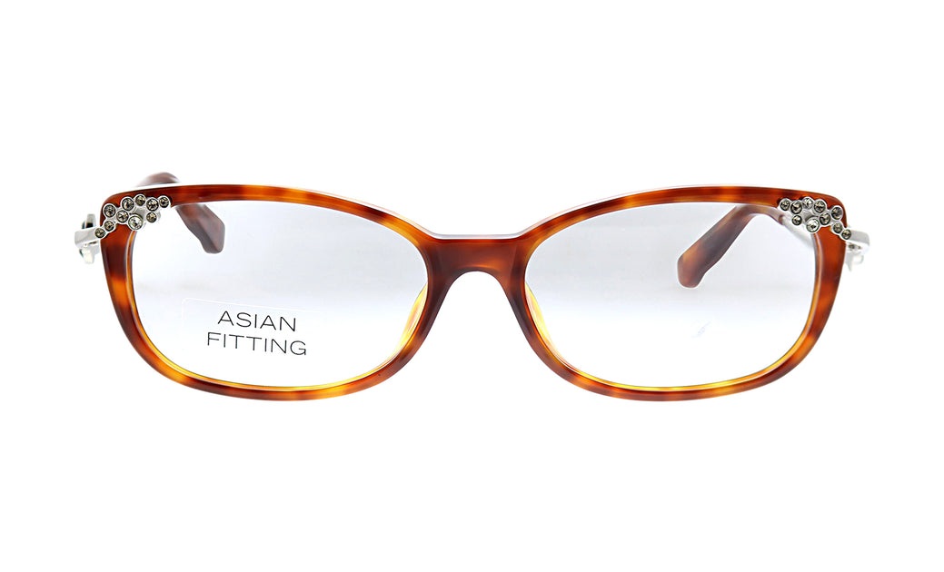 Swarovski SK 4071 Rectangle Eyeglasses - Havana