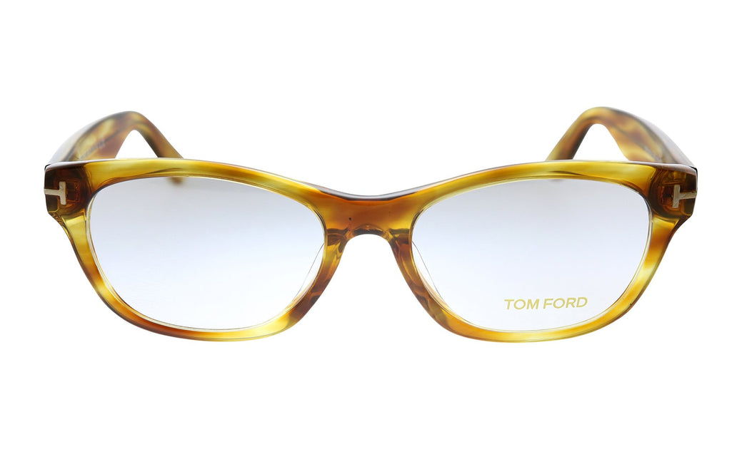 Tom Ford TF 5425F 055 Rectangle Eyeglasses - Light Havana