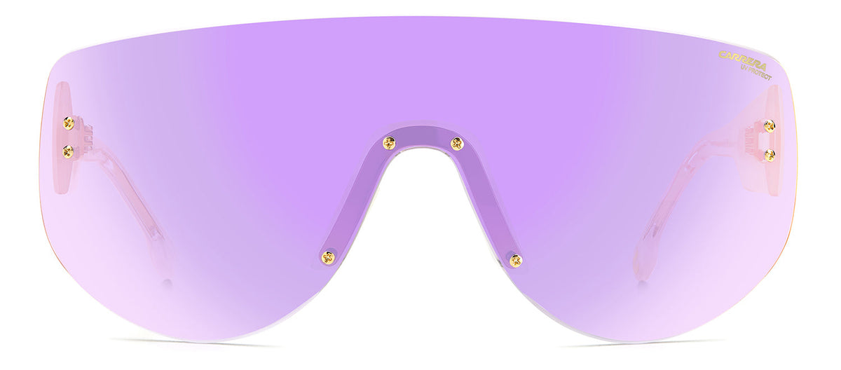 Carrera FLAGLAB 12 TE 02UC Shield Sunglasses - White