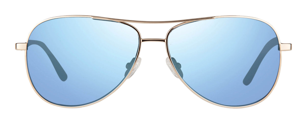 Revo RELAY S Aviator Polarized Sunglasses - Gold