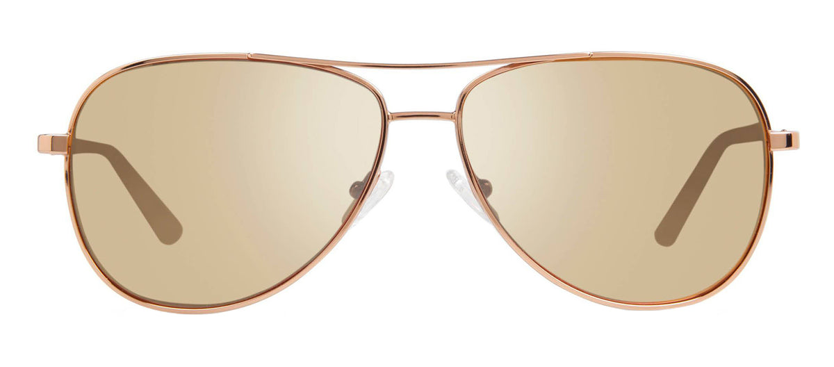 Revo RELAY S Aviator Polarized Sunglasses - Rose Gold
