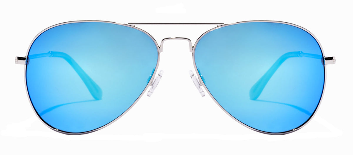 Hawkers HAWK HHAW22SLMP SLMP Aviator Polarized Sunglasses - Silver
