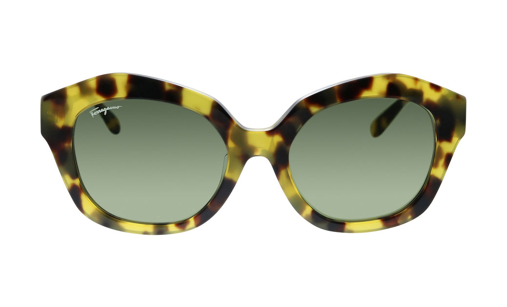 Ferragamo SF868SA 215 Rectangle Sunglasses - Tortoise