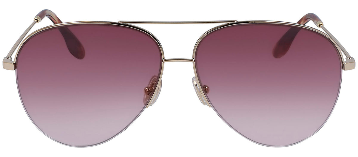 Victoria Beckham VB90S 712 Aviator Sunglasses - Gold
